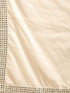 Men's Cream Mirror Jacket With Pleated Kurta Pyjama And Dupatta Set
